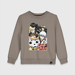 Свитшот хлопковый детский Gintoki ice cream, цвет: утренний латте