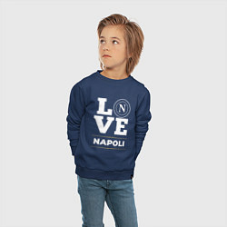 Свитшот хлопковый детский Napoli Love Classic, цвет: тёмно-синий — фото 2