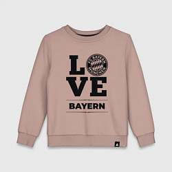 Свитшот хлопковый детский Bayern Love Классика, цвет: пыльно-розовый