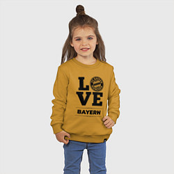 Свитшот хлопковый детский Bayern Love Классика, цвет: горчичный — фото 2