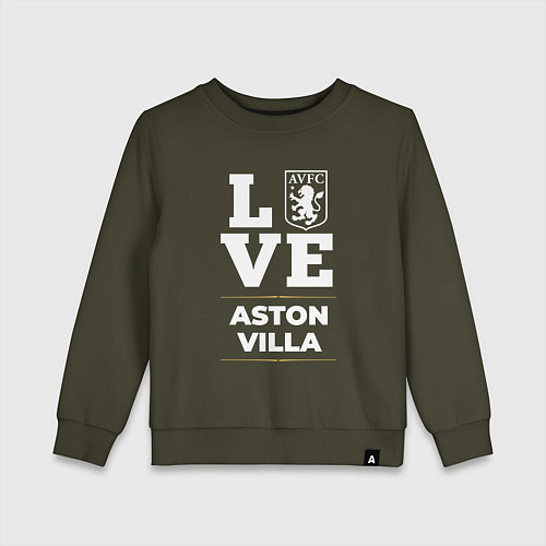 Детский свитшот Aston Villa Love Classic / Хаки – фото 1
