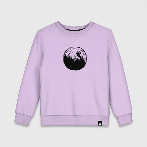 Детский свитшот Crazy downhill / Лаванда – фото 1