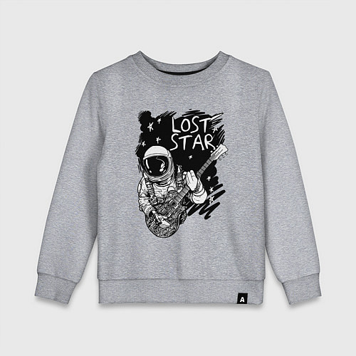 Детский свитшот Lost stars Space music / Меланж – фото 1