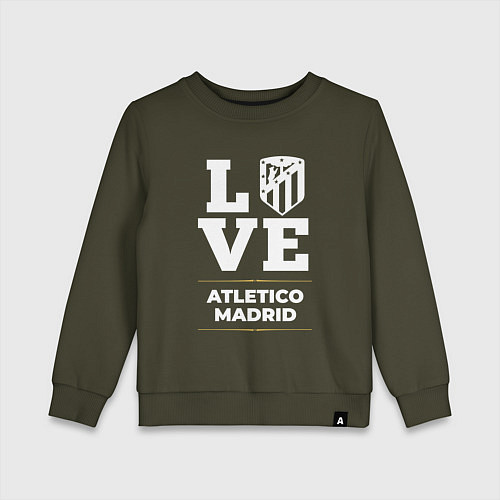 Детский свитшот Atletico Madrid Love Classic / Хаки – фото 1