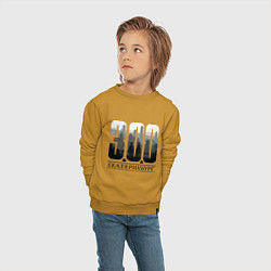 Свитшот хлопковый детский 300-летие Екатеринбурга, цвет: горчичный — фото 2