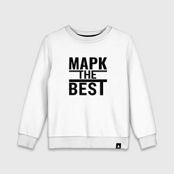 Свитшот хлопковый детский МАРК THE BEST, цвет: белый