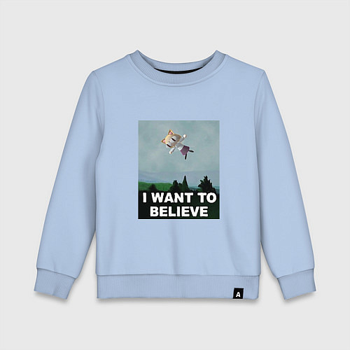 Детский свитшот Neco Arc want to believe / Мягкое небо – фото 1