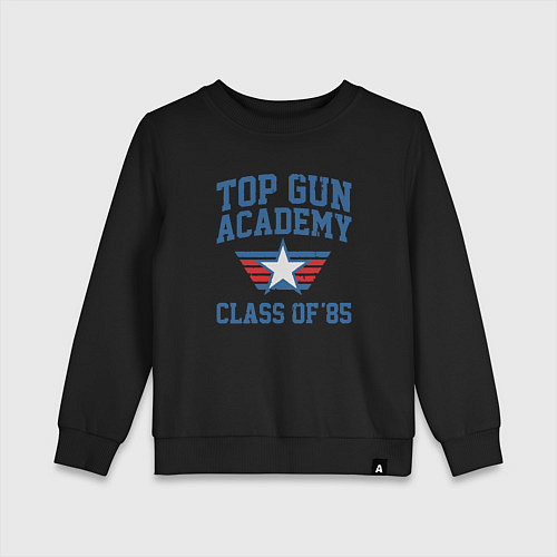 Детский свитшот TOP GUN Academy Class of 85 / Черный – фото 1