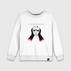 Свитшот хлопковый детский Terratomorf - В Мире Иллюзий 3, цвет: белый