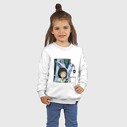 Свитшот хлопковый детский Haku & Sen, цвет: белый — фото 2