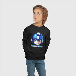 Свитшот хлопковый детский Mega Man - Rockman, цвет: черный — фото 2