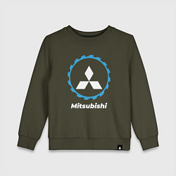 Свитшот хлопковый детский Mitsubishi в стиле Top Gear, цвет: хаки