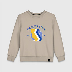 Свитшот хлопковый детский Golden State Game, цвет: миндальный