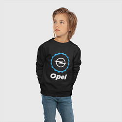 Свитшот хлопковый детский Opel в стиле Top Gear, цвет: черный — фото 2