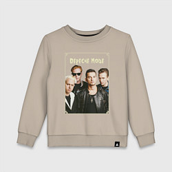 Свитшот хлопковый детский Keep Calm and Enjoy the Silence - Depeche Mode, цвет: миндальный