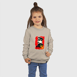 Свитшот хлопковый детский СССР - Сталин, цвет: миндальный — фото 2