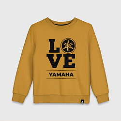 Свитшот хлопковый детский Yamaha Love Classic, цвет: горчичный