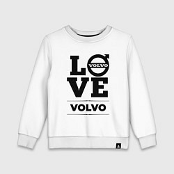 Свитшот хлопковый детский Volvo Love Classic, цвет: белый