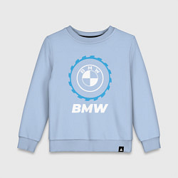 Свитшот хлопковый детский BMW в стиле Top Gear, цвет: мягкое небо