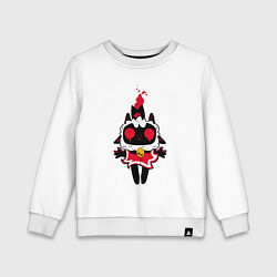 Свитшот хлопковый детский Воскресшая овечка - Cult of the lamb, цвет: белый