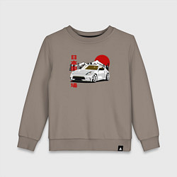 Свитшот хлопковый детский Nissan fairlady z34 370z, цвет: утренний латте