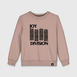 Свитшот хлопковый детский Joy Division - rock, цвет: пыльно-розовый