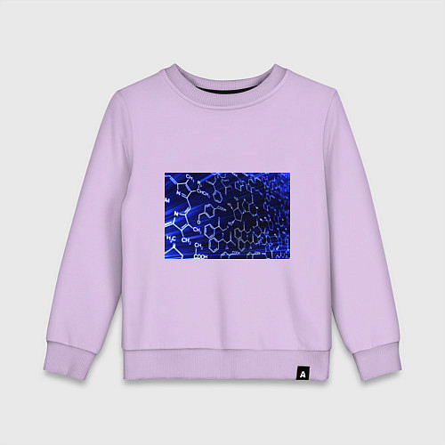Детский свитшот Графическая химия / Лаванда – фото 1