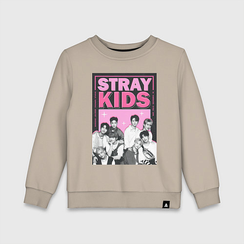 Детский свитшот Stray Kids boy band / Миндальный – фото 1