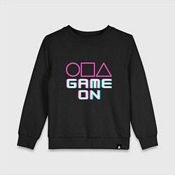 Свитшот хлопковый детский Game on, цвет: черный