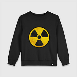 Свитшот хлопковый детский Atomic Nuclear, цвет: черный