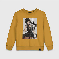 Свитшот хлопковый детский Опасная Йор Форджер - Семья шпиона, цвет: горчичный
