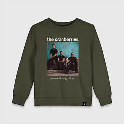 Свитшот хлопковый детский The Cranberries rock, цвет: хаки