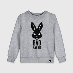 Свитшот хлопковый детский Bad rabbit, цвет: меланж