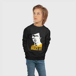 Свитшот хлопковый детский Bruce Lee style, цвет: черный — фото 2