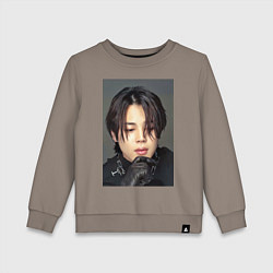 Свитшот хлопковый детский Handsome Jimin, цвет: утренний латте