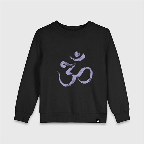 Детский свитшот Ом мантра / Черный – фото 1