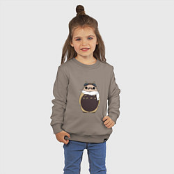Свитшот хлопковый детский Тоторо Порко Россо, цвет: утренний латте — фото 2