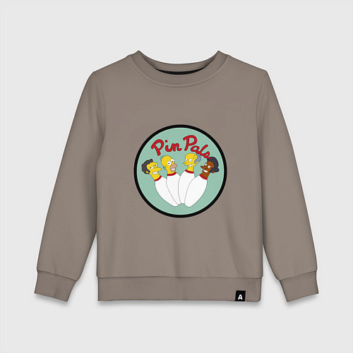 Детский свитшот Simpsons bowling / Утренний латте – фото 1