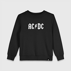 Свитшот хлопковый детский ACDC Thunderstruck, цвет: черный