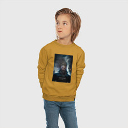Свитшот хлопковый детский Саратов - персонаж, цвет: горчичный — фото 2