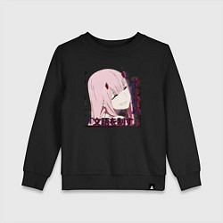 Свитшот хлопковый детский Anime X Girl, цвет: черный