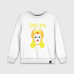 Свитшот хлопковый детский Принцесса Ши-Ра, цвет: белый