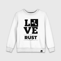 Детский свитшот Rust love classic