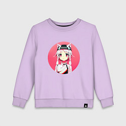 Свитшот хлопковый детский Из Японии с любовью!, цвет: лаванда