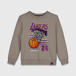 Свитшот хлопковый детский LA Lakers Kobe, цвет: утренний латте