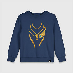 Свитшот хлопковый детский Mass Effect Garrus, цвет: тёмно-синий