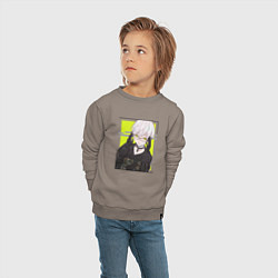 Свитшот хлопковый детский Андройд 9S, цвет: утренний латте — фото 2