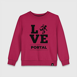 Детский свитшот Portal love classic