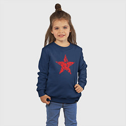Свитшот хлопковый детский Star USSR, цвет: тёмно-синий — фото 2