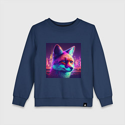 Детский свитшот Неоновая лисица